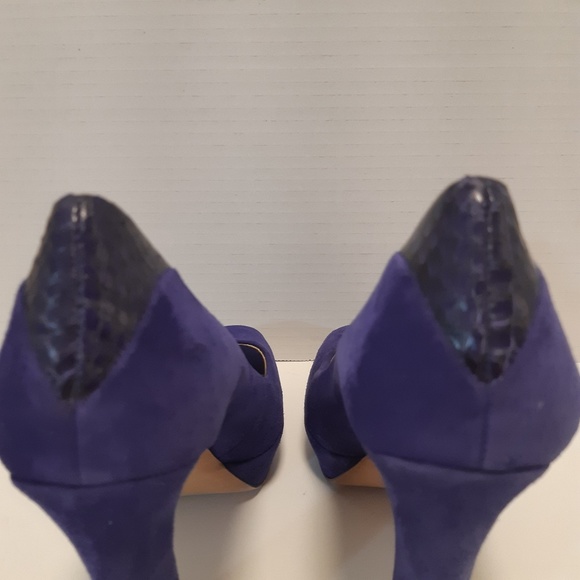 Sam Edelman Purple Suede Funky Heels - Picture 5 of 8